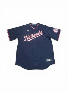 Nike Washington Nationals Navy Away Jersey Men's Size XL NWOT